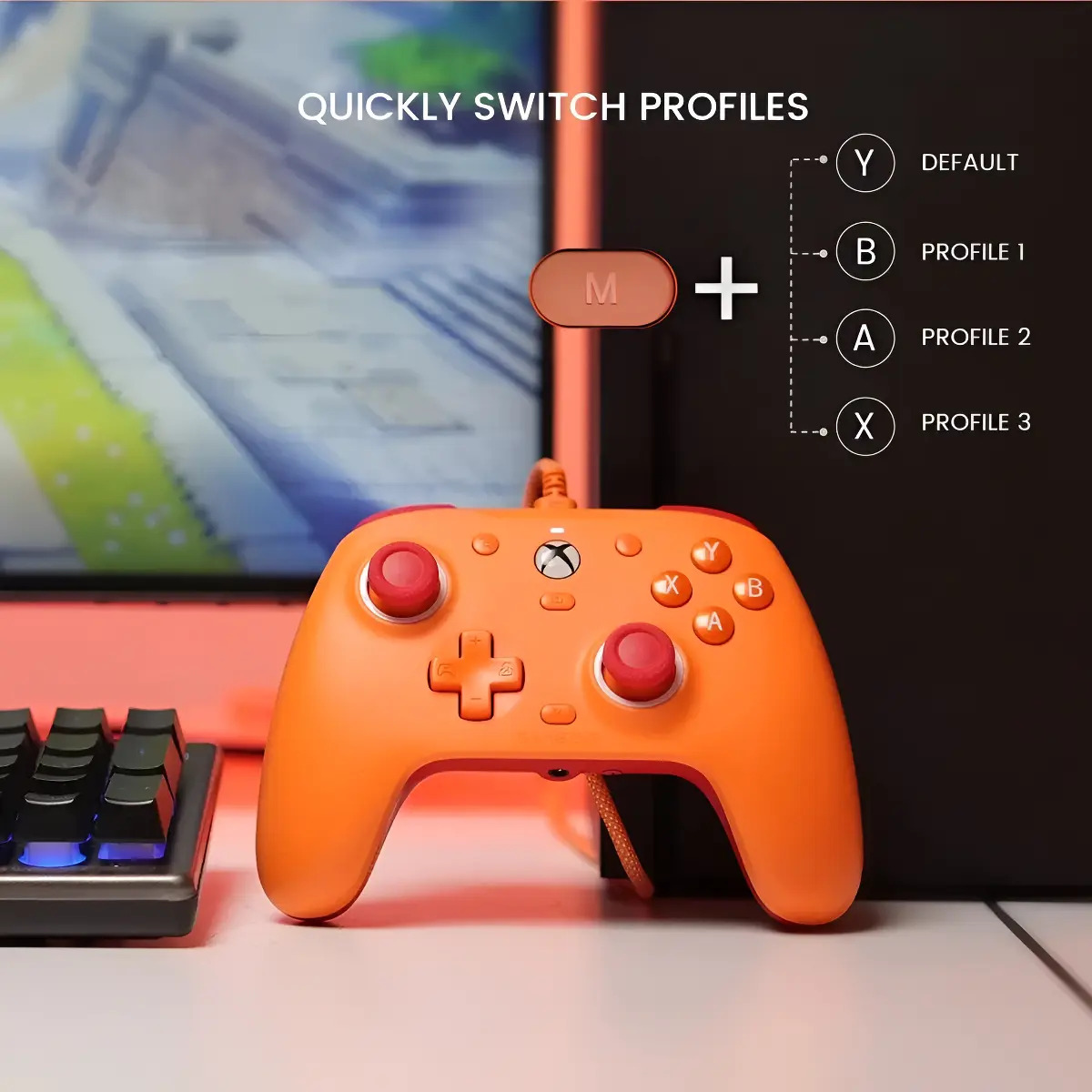 Controlador com fio Gamesir G7 SE para PC/Xbox One Orange - Imagem 9