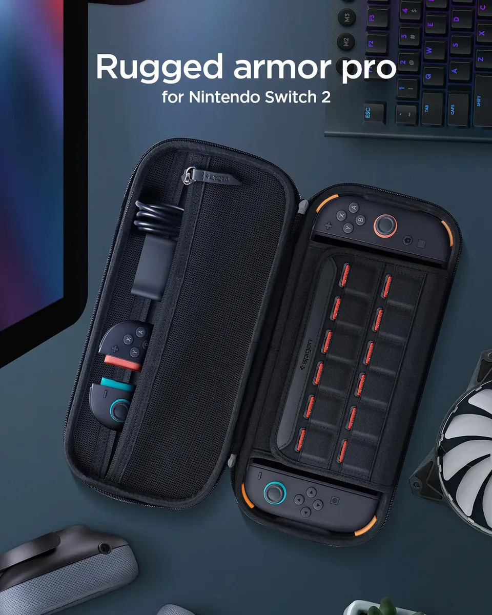 Capa Spigen Rugged Armor Pro Para Nintendo Switch 2 2025 - Imagem 2