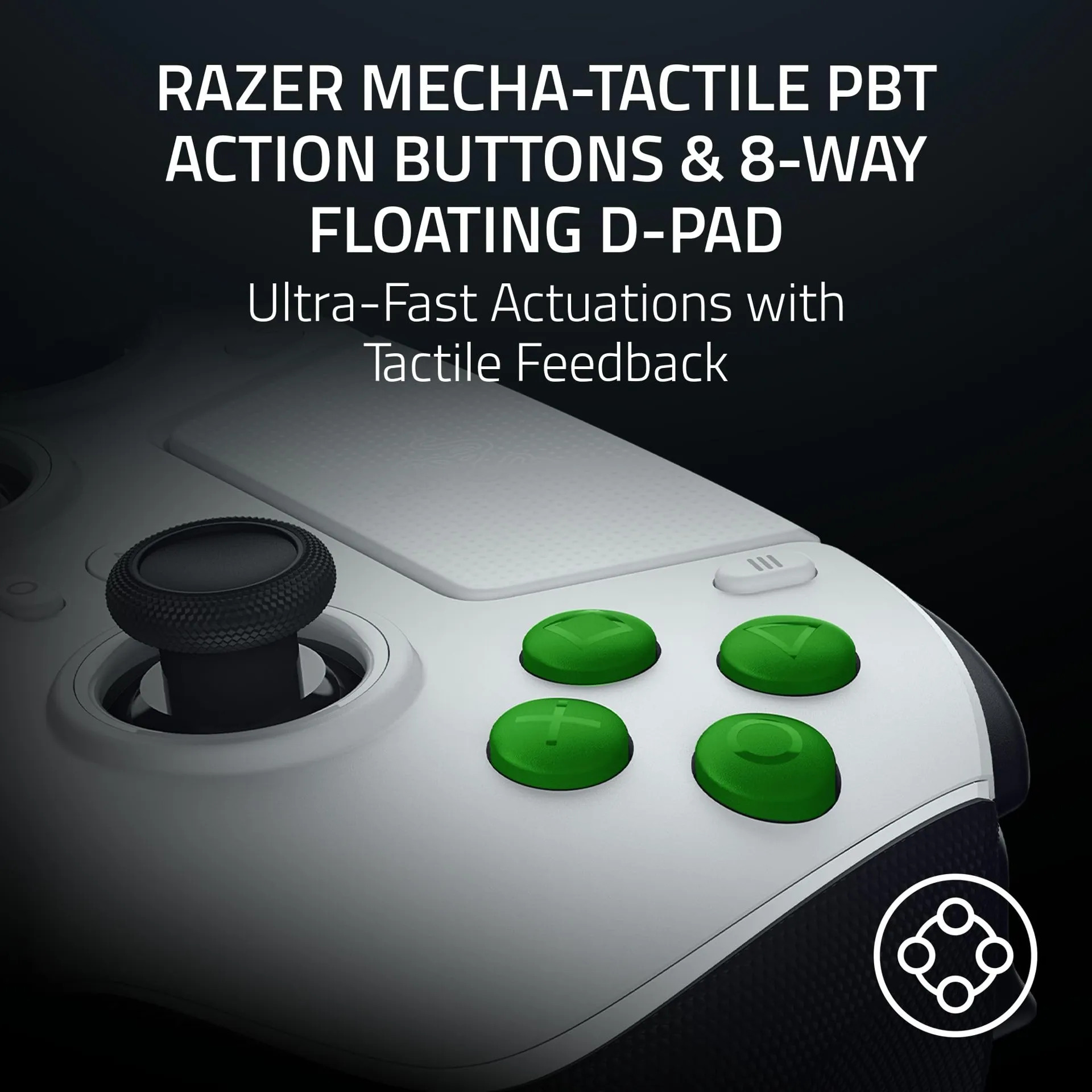Controlador Sem Fio Razer Raiju V3 Pro Para Playstation Branco - Imagem 7