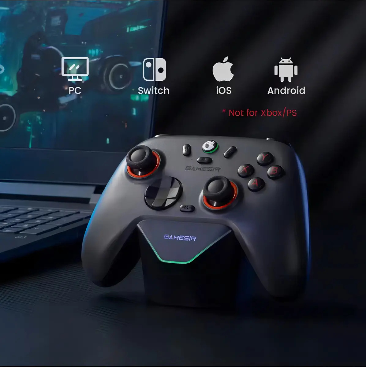 Controlador de jogos sem fio Gamesir Nova 2 Lite - preto - Imagem 3