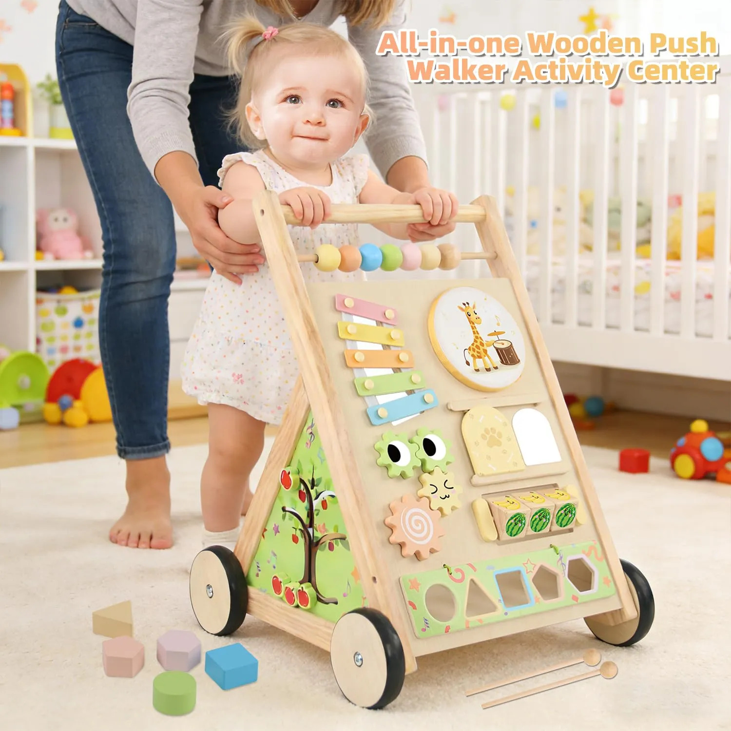 Centro De Atividades Montessori De Madeira Receka Baby Walke - Imagem 7