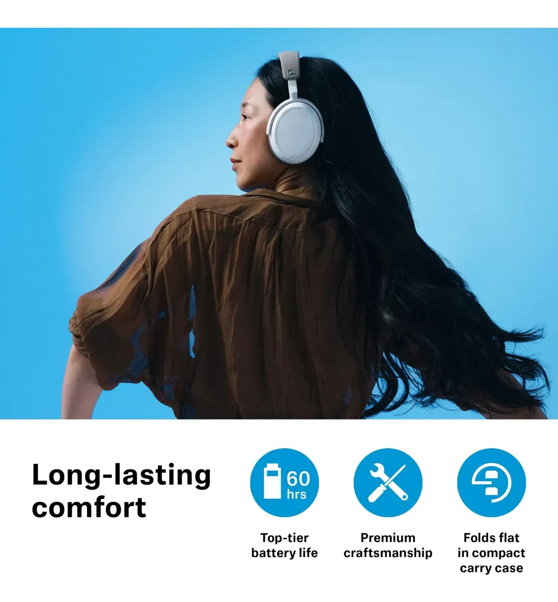 Fones De Ouvido Sem Fio Sennheiser Momentum 4 Bluetooth - Imagem 3