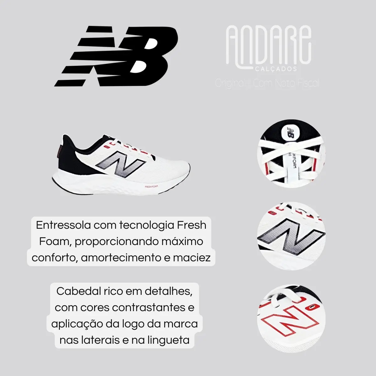 Tenis New Balance Fresh Foam Arishiv4 Masculino Mesh Macio - Imagem 18