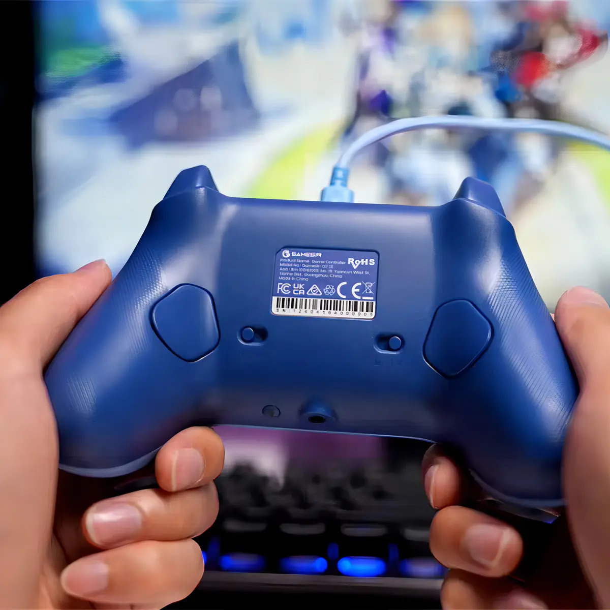 Controle Gamesir G7 Se Com Fio Para Xbox One Series S X Pc Hall Effect Botões Mecânicos Cor Azul - Imagem 10
