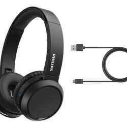 Fones de ouvido sem fio Philips Bass Tah4205 Preto