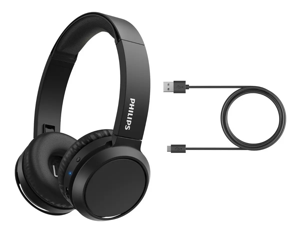 Fones de ouvido sem fio Philips Bass Tah4205 Preto