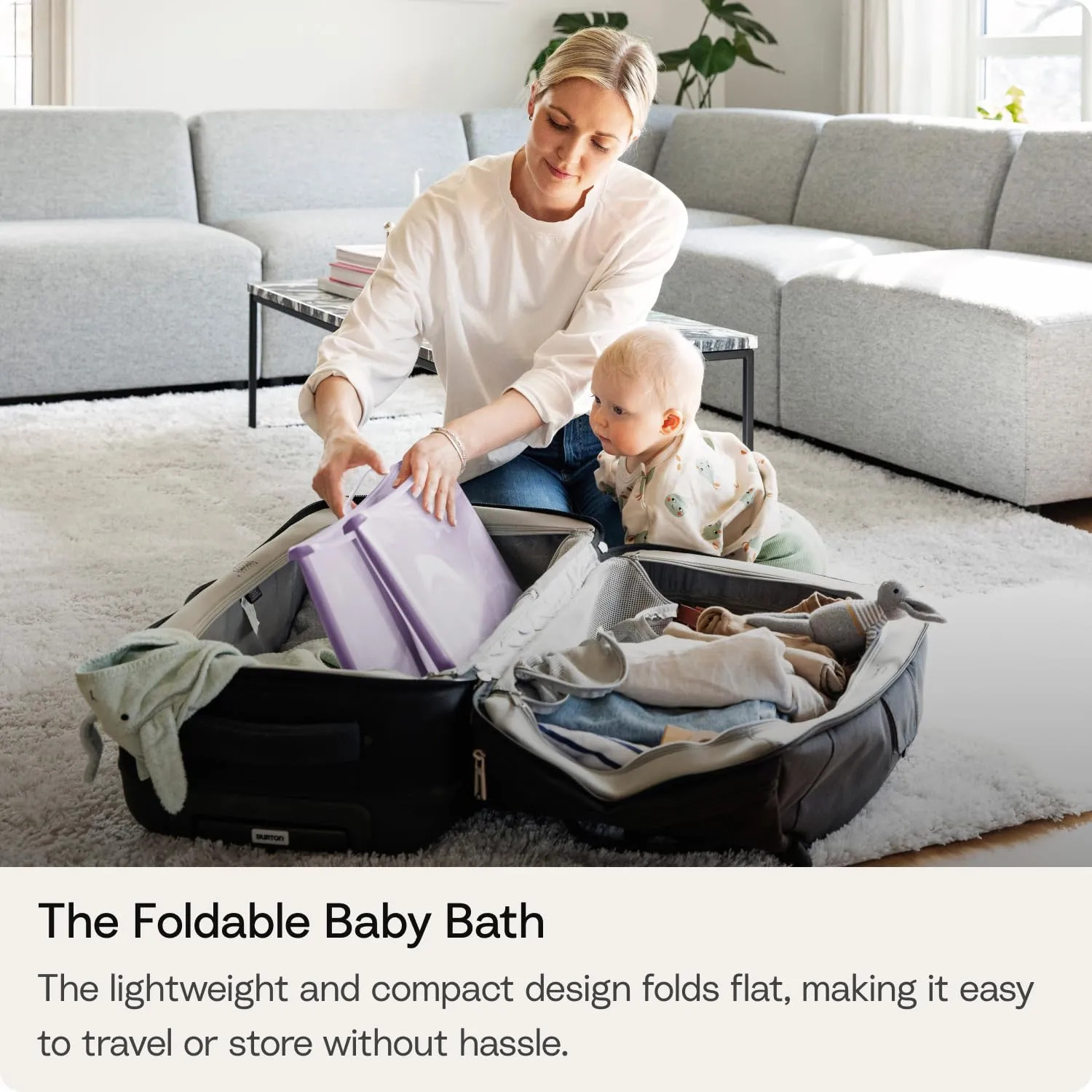 Banheira De Bebê Stokke Flexi Bath X-large Com Plugue Branco - Imagem 4