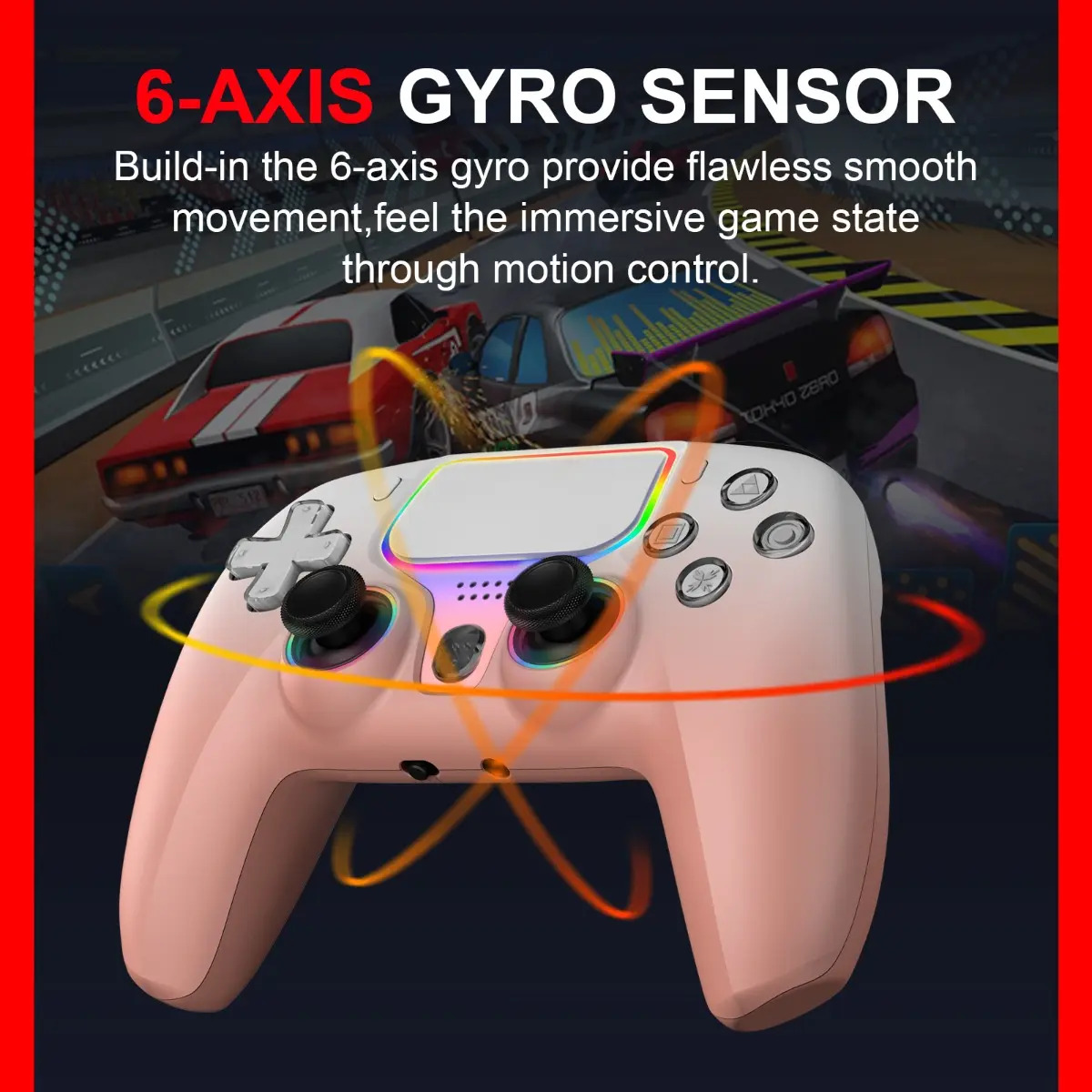 Controle Com Cabo Nbcp Gatilho Com Efeito Hall Para Ps5/ps4/ - Imagem 5