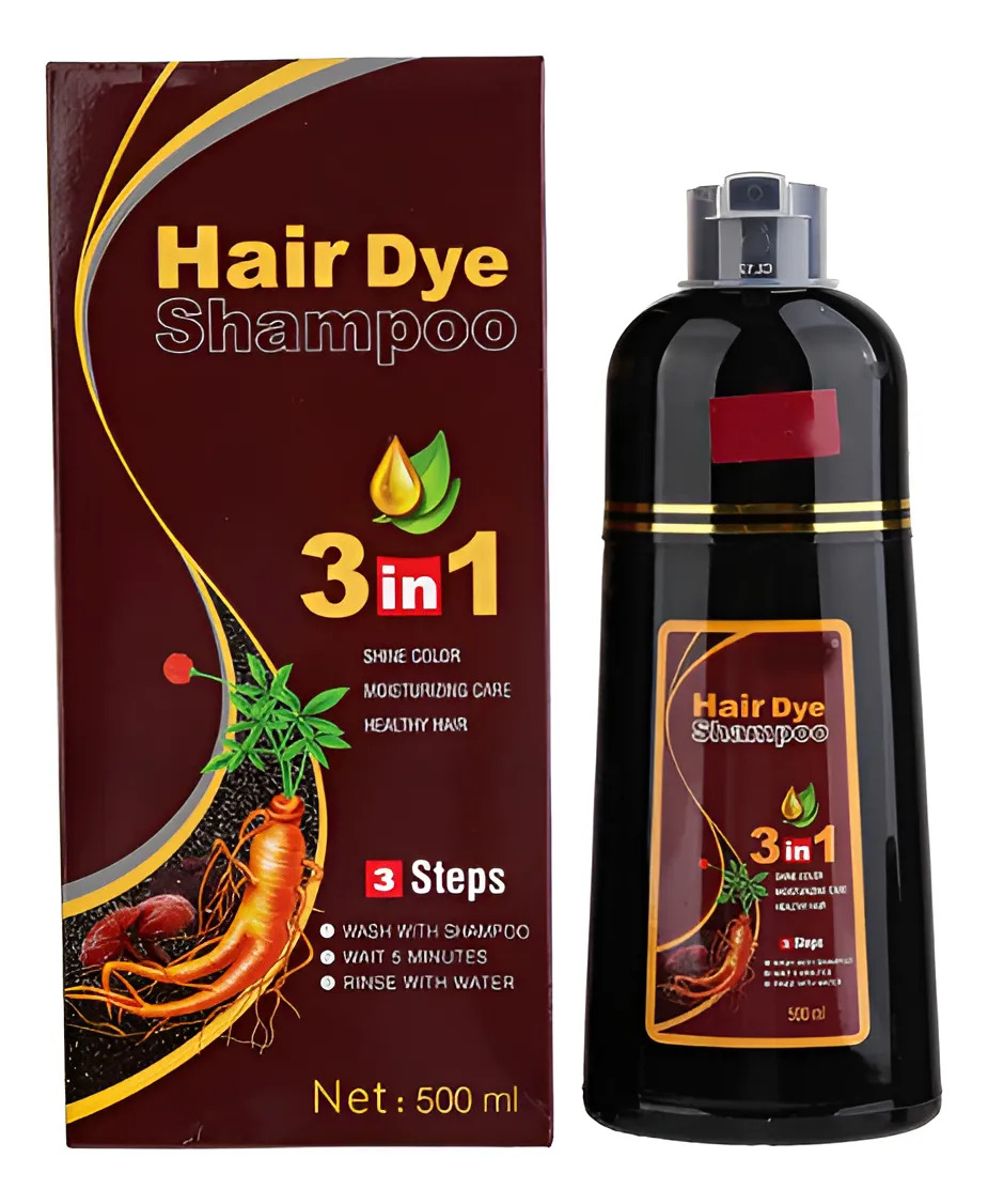 Ht* Shampoo De Tintura De Cabelo Instantânea 500 Ml! Chapéu - Imagem 10