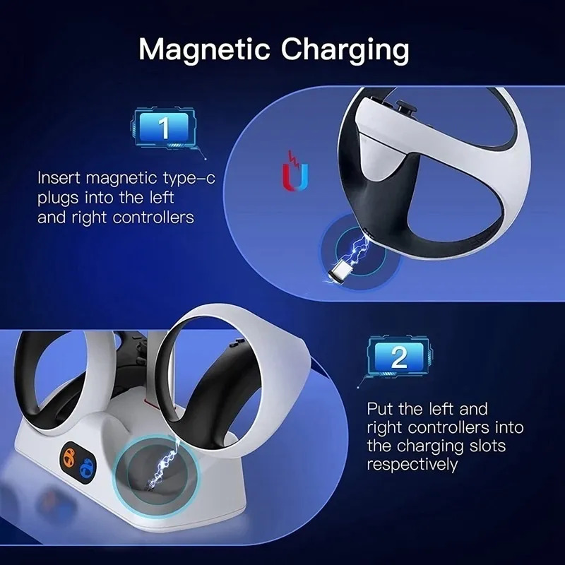 Estação De Carregamento Para Controle Psvr2 Com Suporte. - Imagem 6
