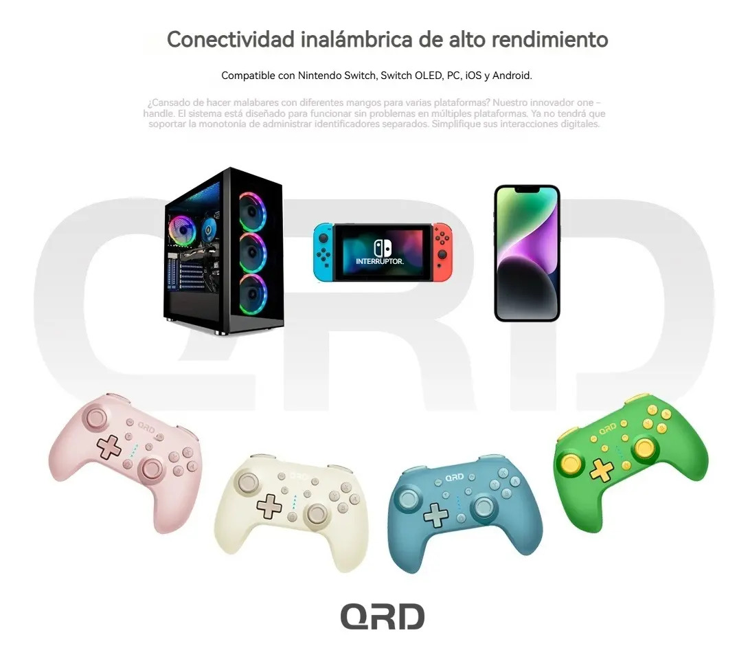 Mini Controlador De Jogos Qrd Junior E5 Para Meninas Joysti - Imagem 3