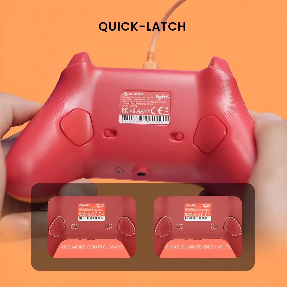 Controlador com fio Gamesir G7 SE para PC/Xbox One Orange - Imagem 8