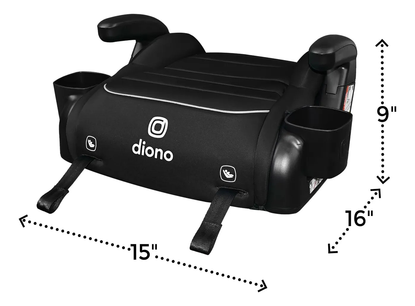 Assento Elevatório Sem Encosto Diono Connect3 Rxt Black Storm - Imagem 8