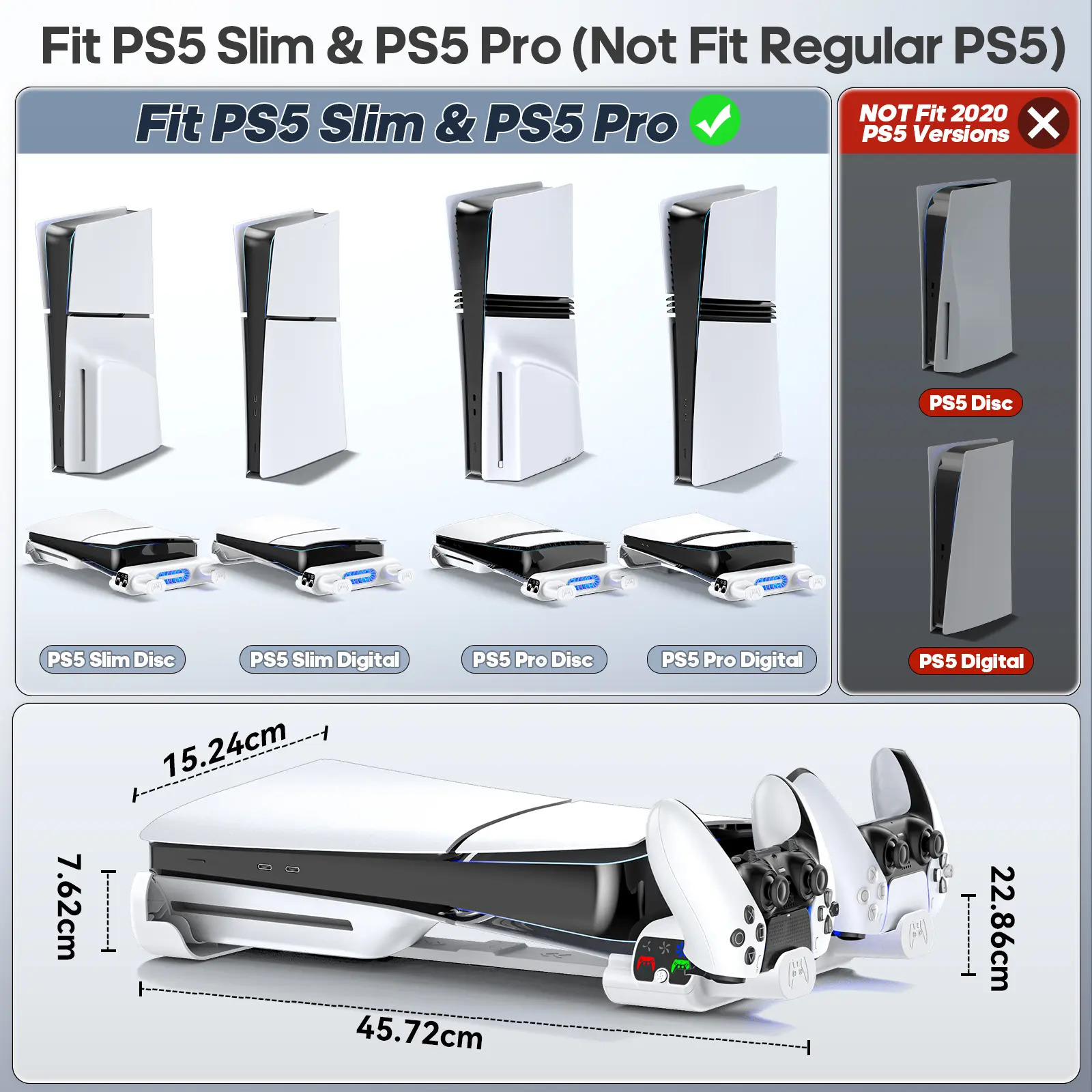 Refrigerador De Carregador Horizontal Para Ps5 Slim - Imagem 3