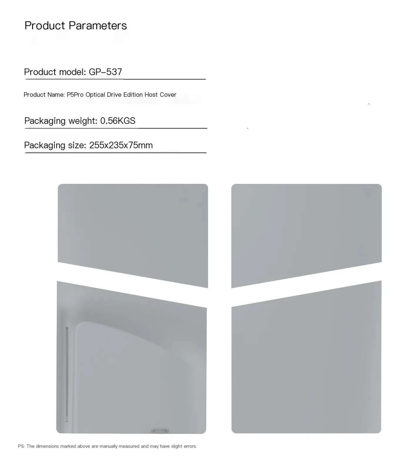 Ps5 Pro Carcaça Substituição Console Versão Disco Proteção L - Imagem 10
