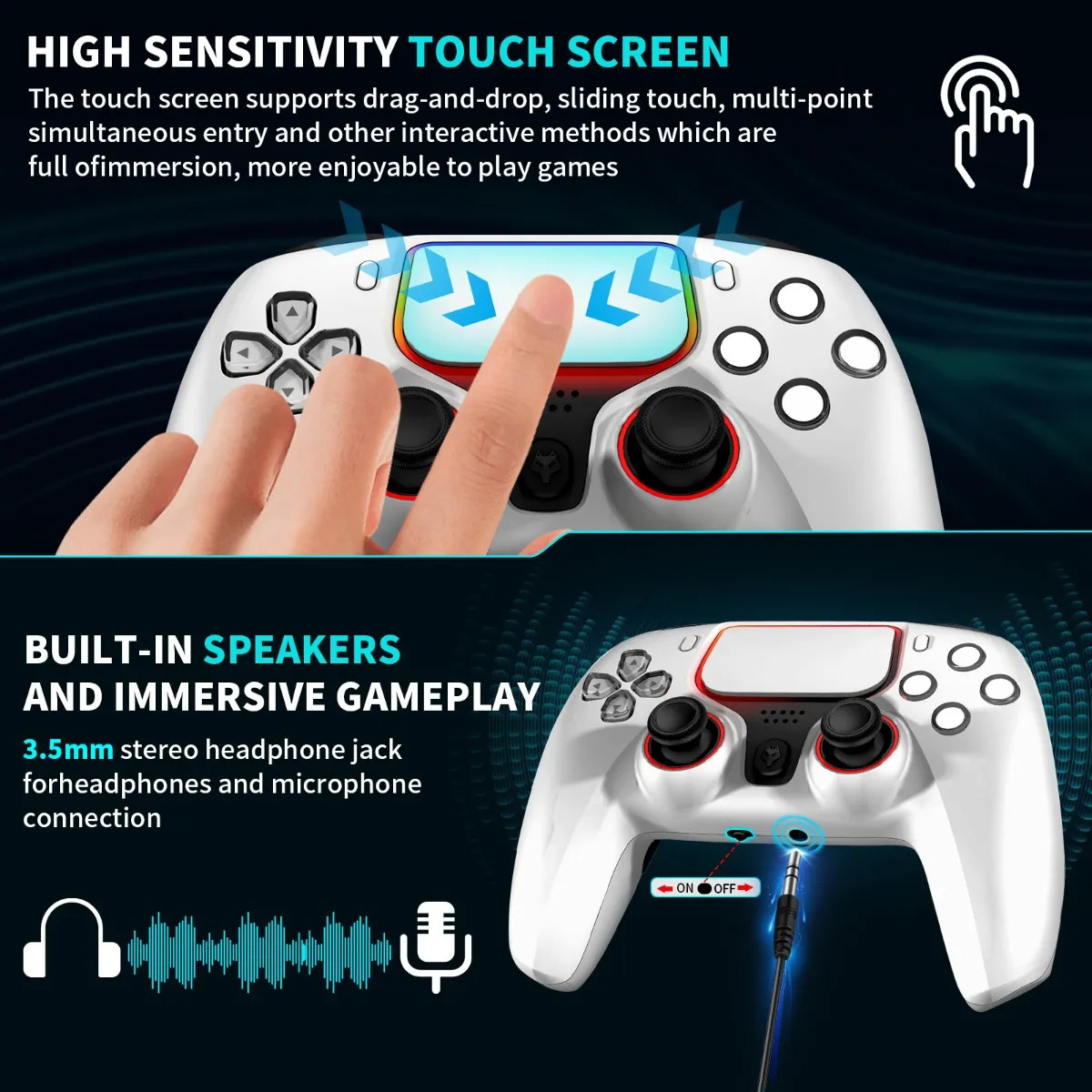 Controle Sem Fio Para Jogos Nbcp X2 Elite Para Ps4/pc - Imagem 7