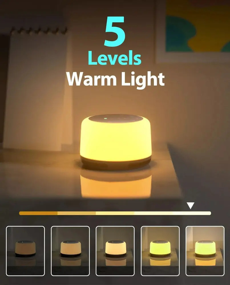 ~ Máquina Portátil De Ruído Branco Para Dormir De Bebê Com - Imagem 5