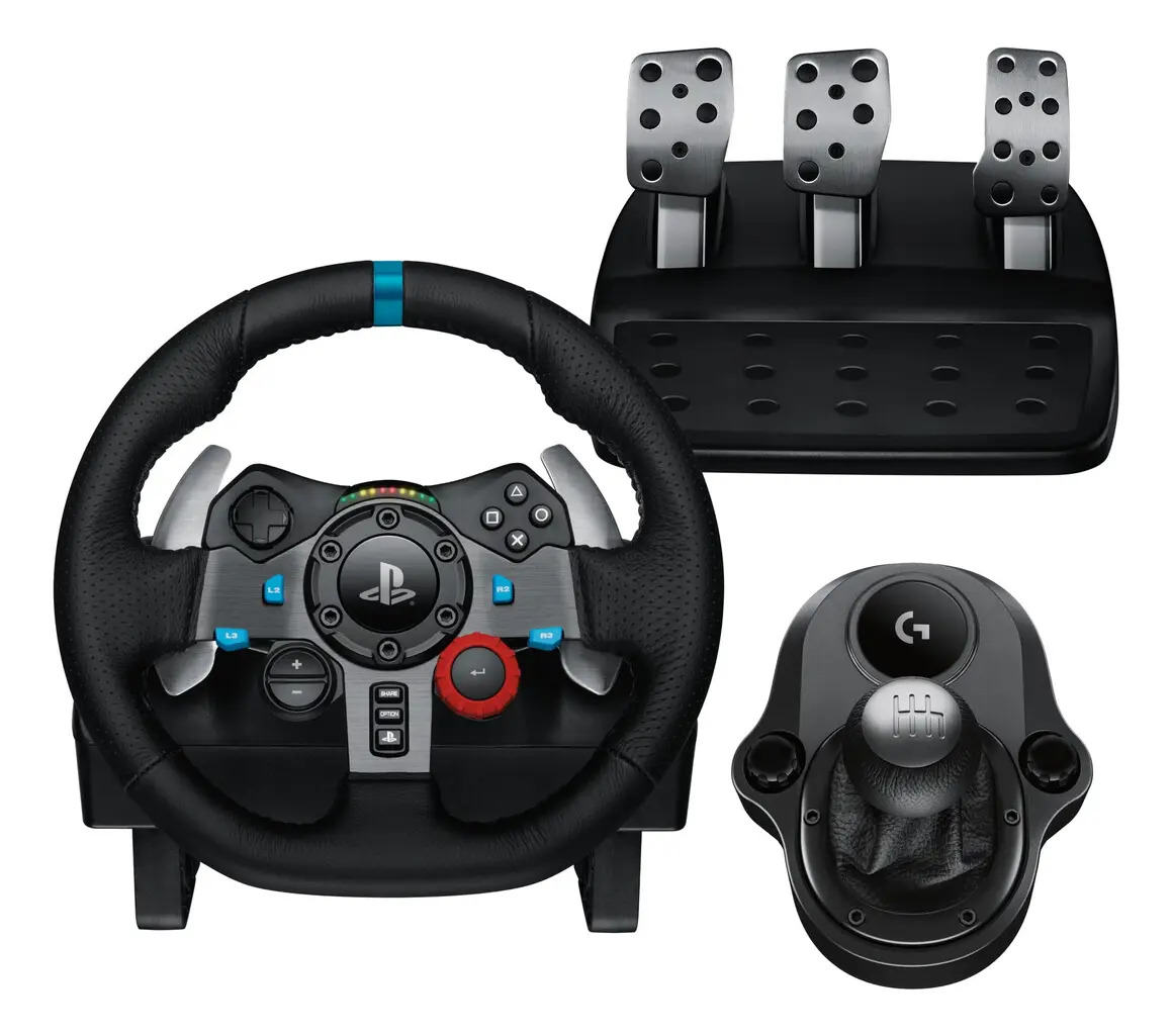 Volante Logitech G29 Bundle Ps5 Ps4 Pc Pedais Cambio