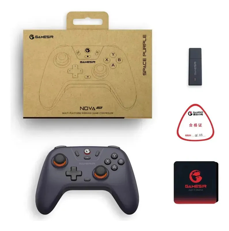 Controle Gamesir T4 Nova Lite Sem Fio Para Pc Switch Android Ios Steam Celular Hall Effect Cor Space Purple - Imagem 8