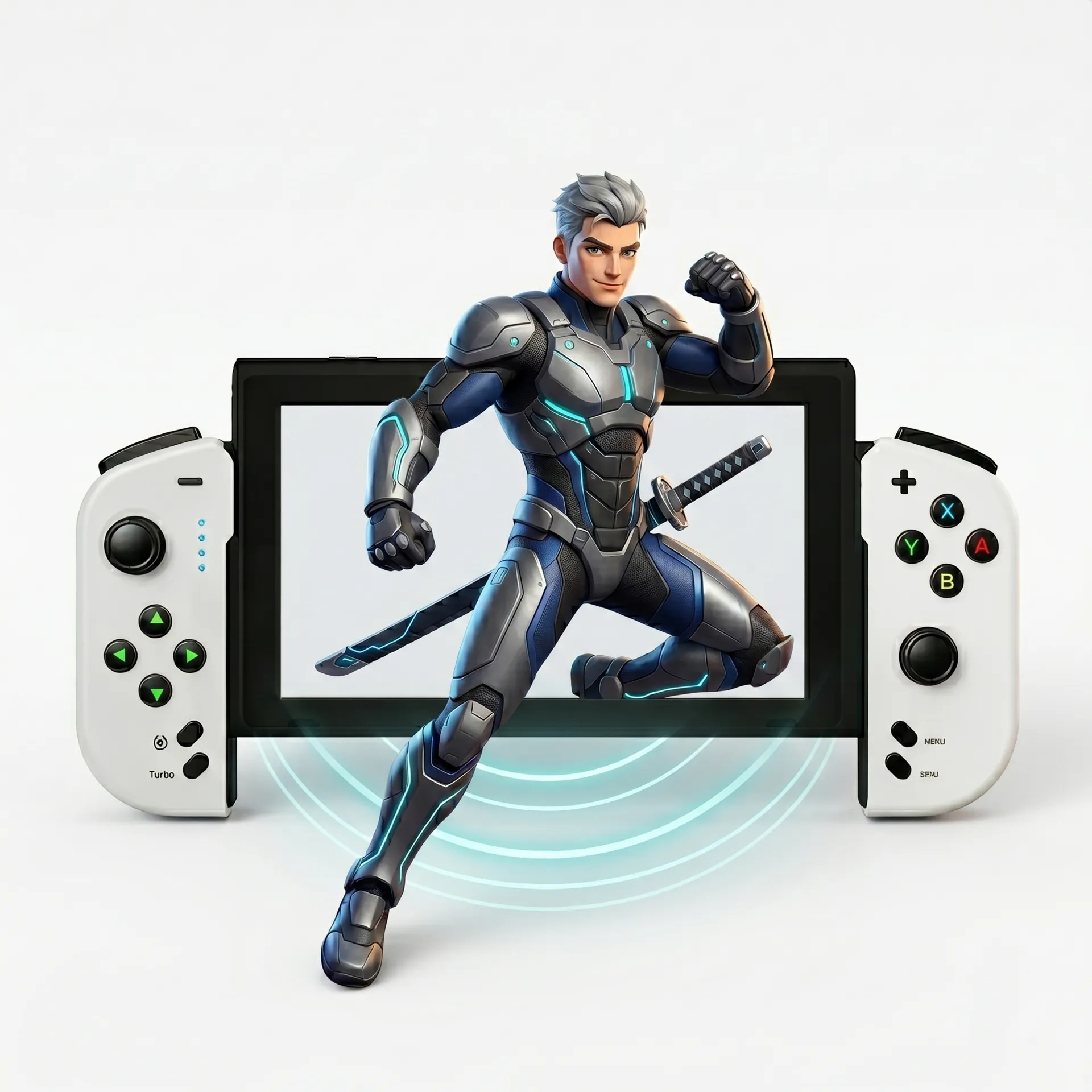 Controle Sem Fio Tipo Joypad Para Nintendo - Imagem 2