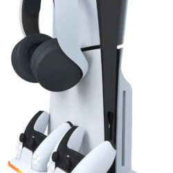 Base Carregadora Com Cooler Para Ps5 E 2 Controles