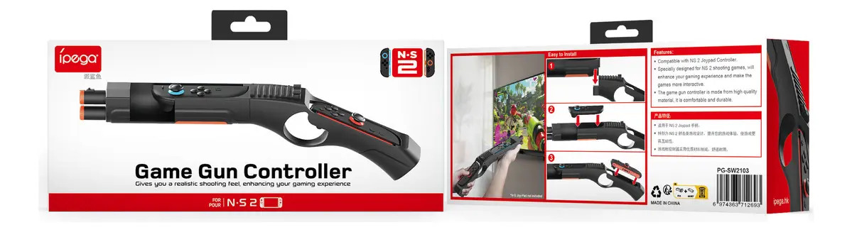 Pistola Sensorial Para Joy-con Switch 2 Com Suporte &ty - Imagem 8