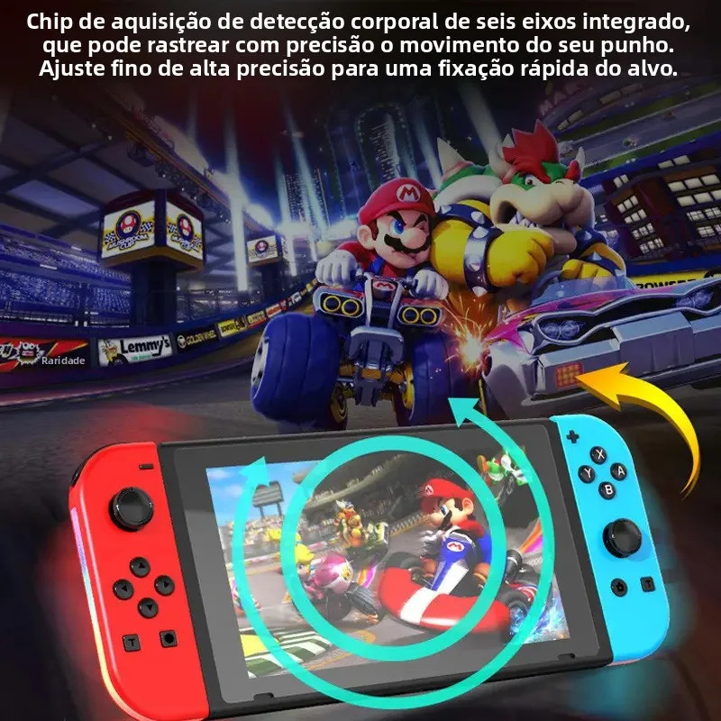 1 Par De Controladores Sem Fio Para Nintendo Switch Joy-cons - Imagem 4