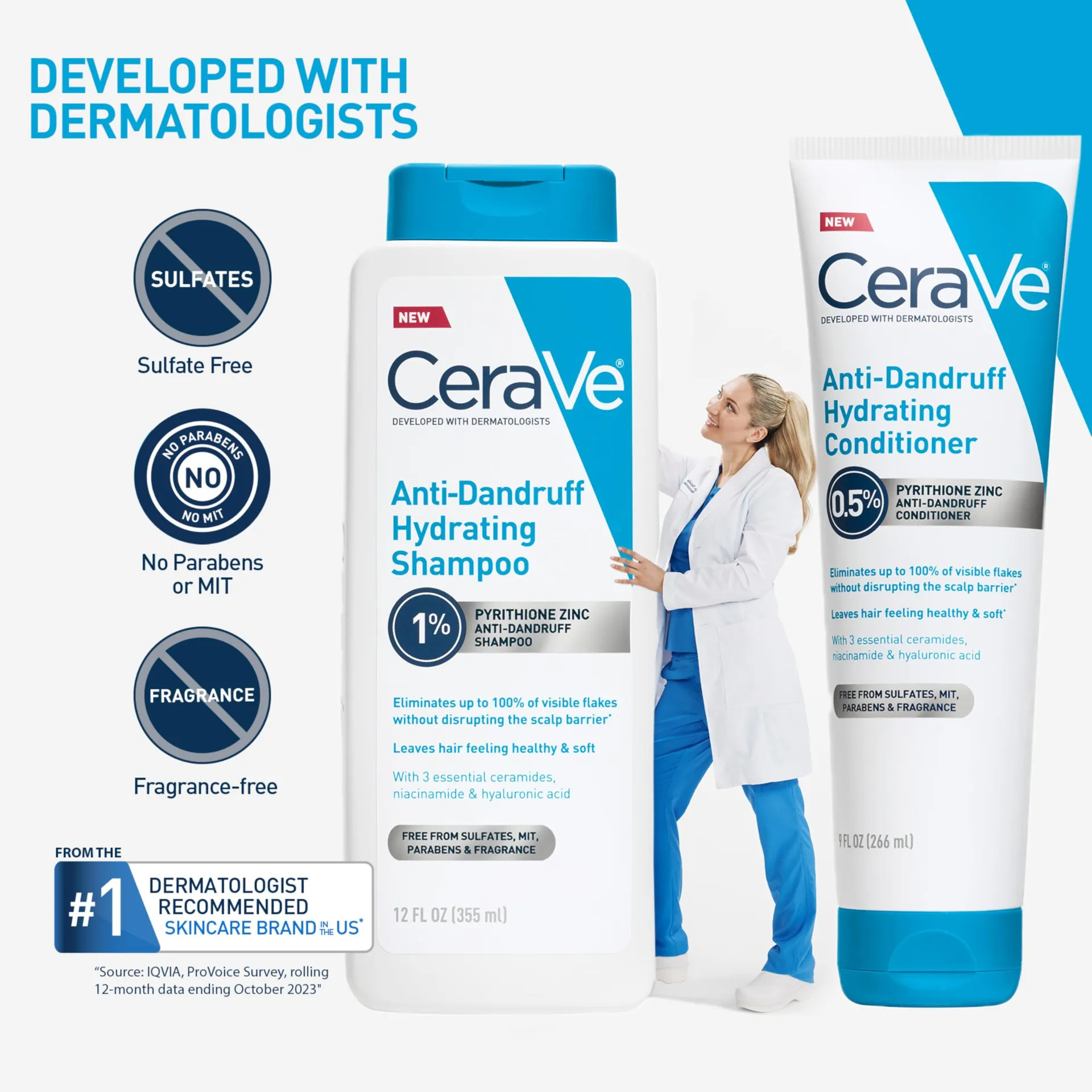 Shampoo Anticaspa Cerave 1% De Piritiona De Zinco 12 Onças - Imagem 7