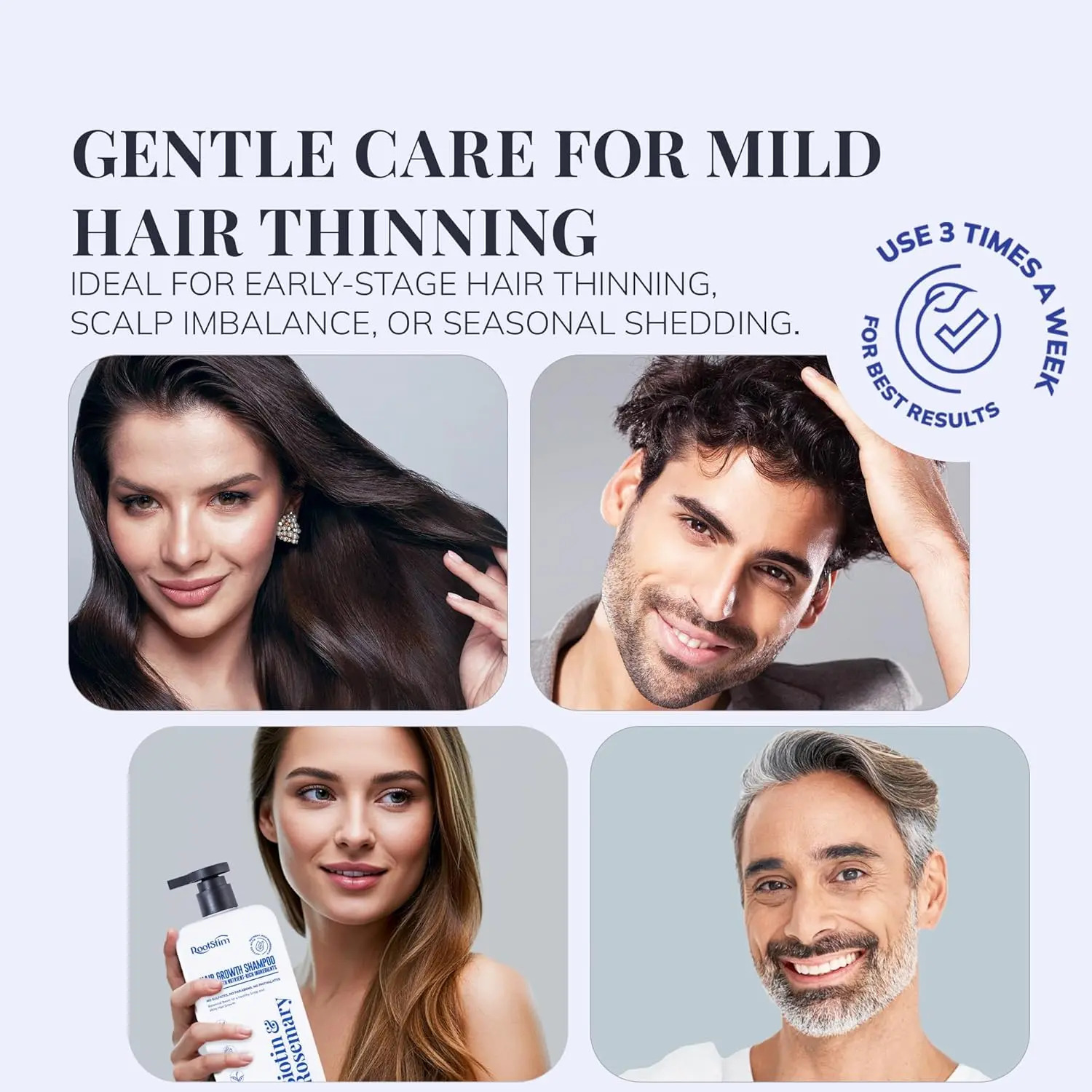 Champô Anticaída Rootstim Biotina Alecrim E Saw Palmetto - Imagem 4