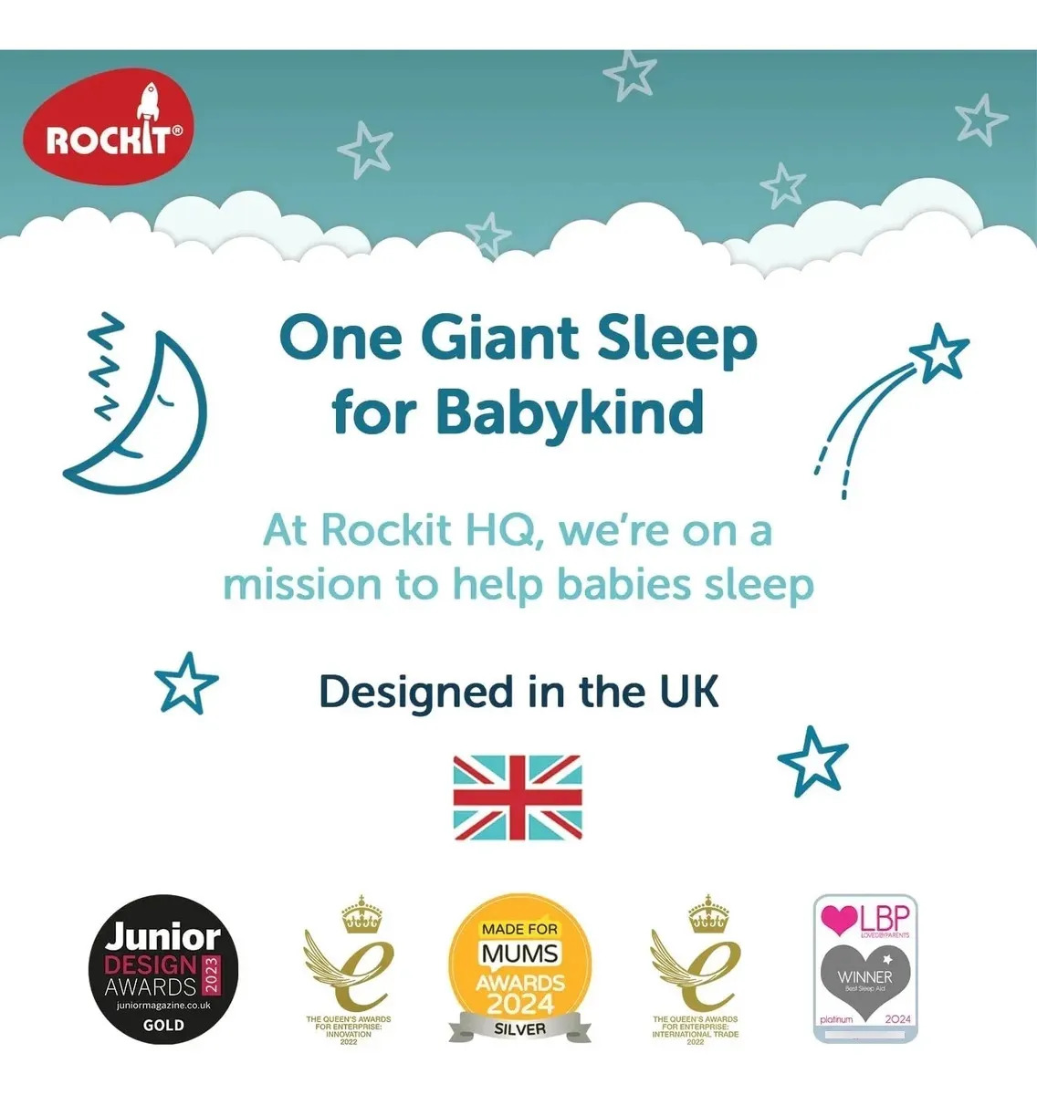 Rockit Baby Rocker Para Carrinho De Criança - Usb Recarregáv - Imagem 8