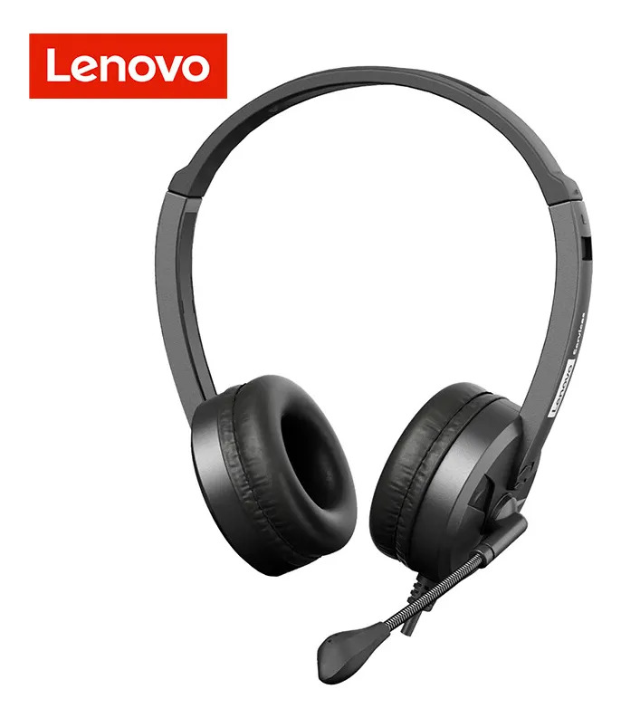 Fone De Ouvido Lenovo Com Redução De Ruído De Ouvido Duplo P
