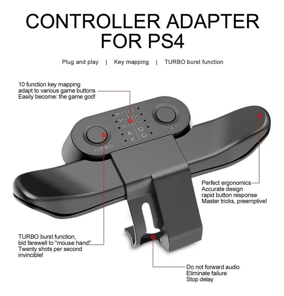 Strike Pack Para Controlador Ps4 Acessório De Botão Traseir - Imagem 2