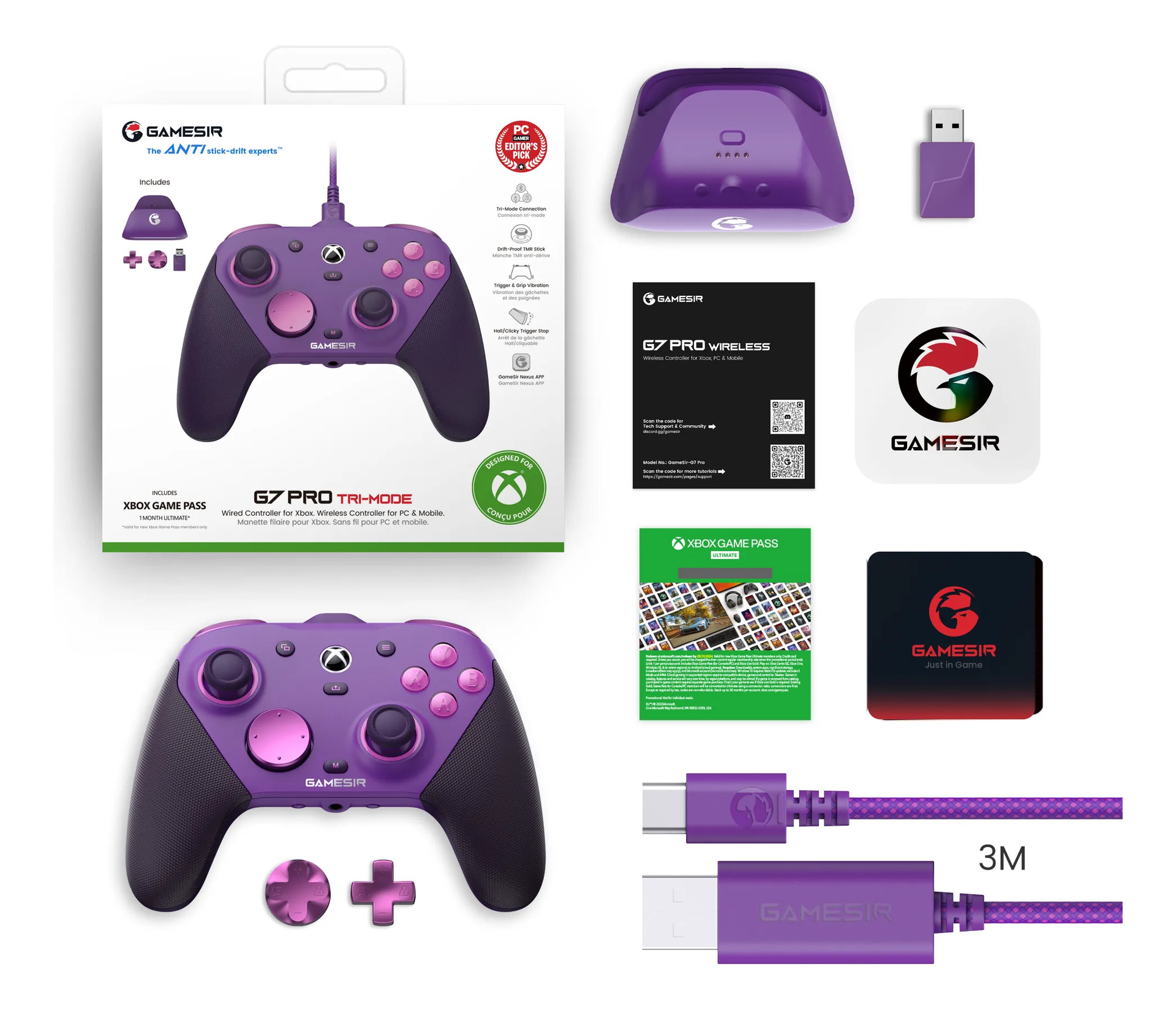 Controle Gamesir G7 Pro Para Xbox Pc Sem Fio - Imagem 10