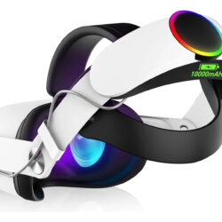 Alça De Cabeça Arocovr Rgb Para Oculus/meta Quest 2 Com 1000