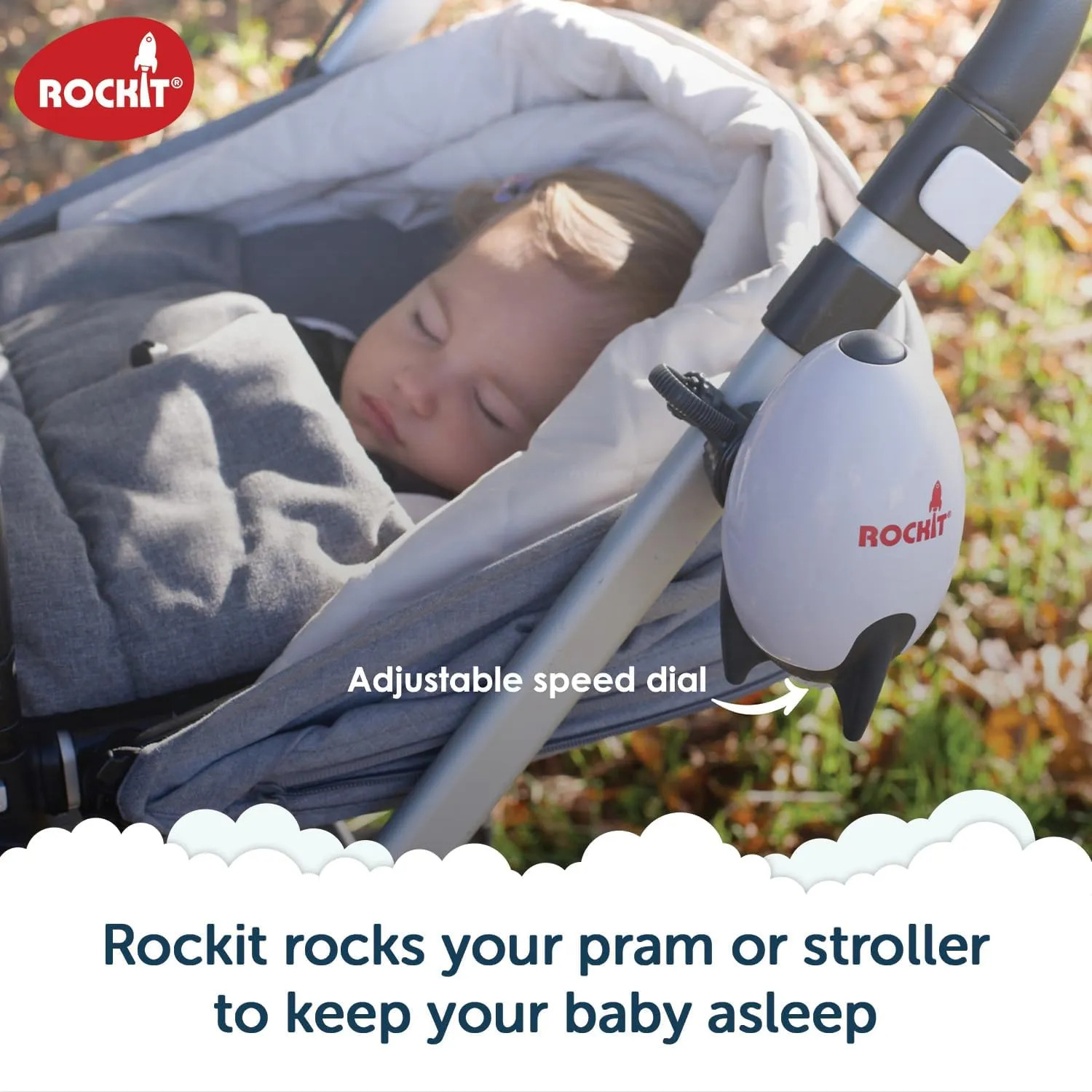 Rockit Baby Rocker Para Carrinho De Criança - Usb Recarregáv - Imagem 2