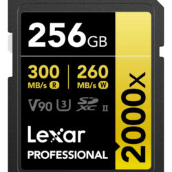 Cartão De Memória Lexar Professional 2000x 256gb Sdxc. .