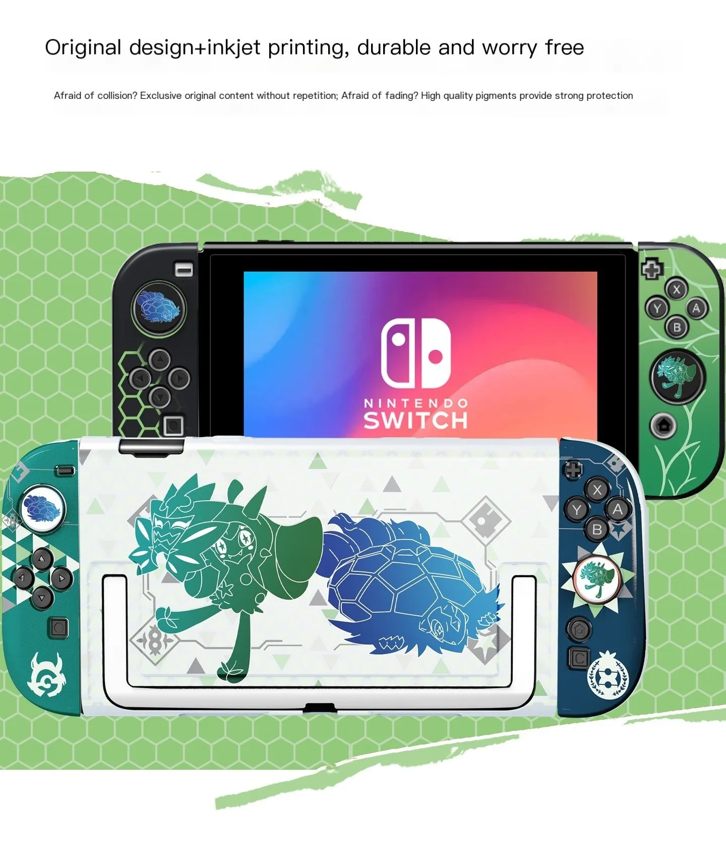 Switch Oled Kit Pokémon Z-a Estojo Capa E Caixa De Jogos - Imagem 6