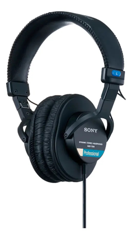 Fone De Ouvido Over-ear Sony Professional Mdr-7506 Preto Preto