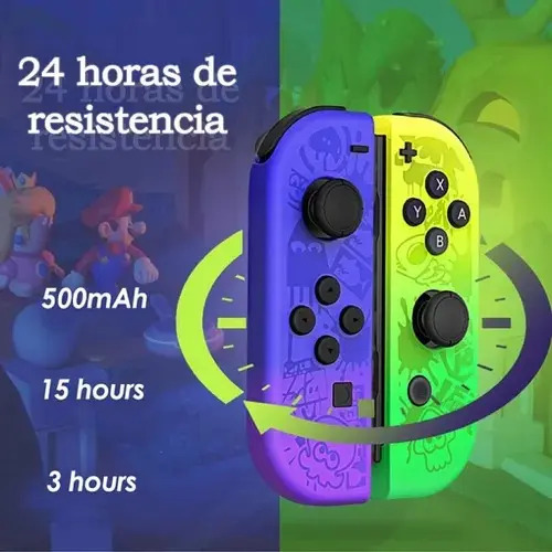 Controle Joy-Con Sem Fio Para Nintendo Switch OLED Verde - Imagem 2