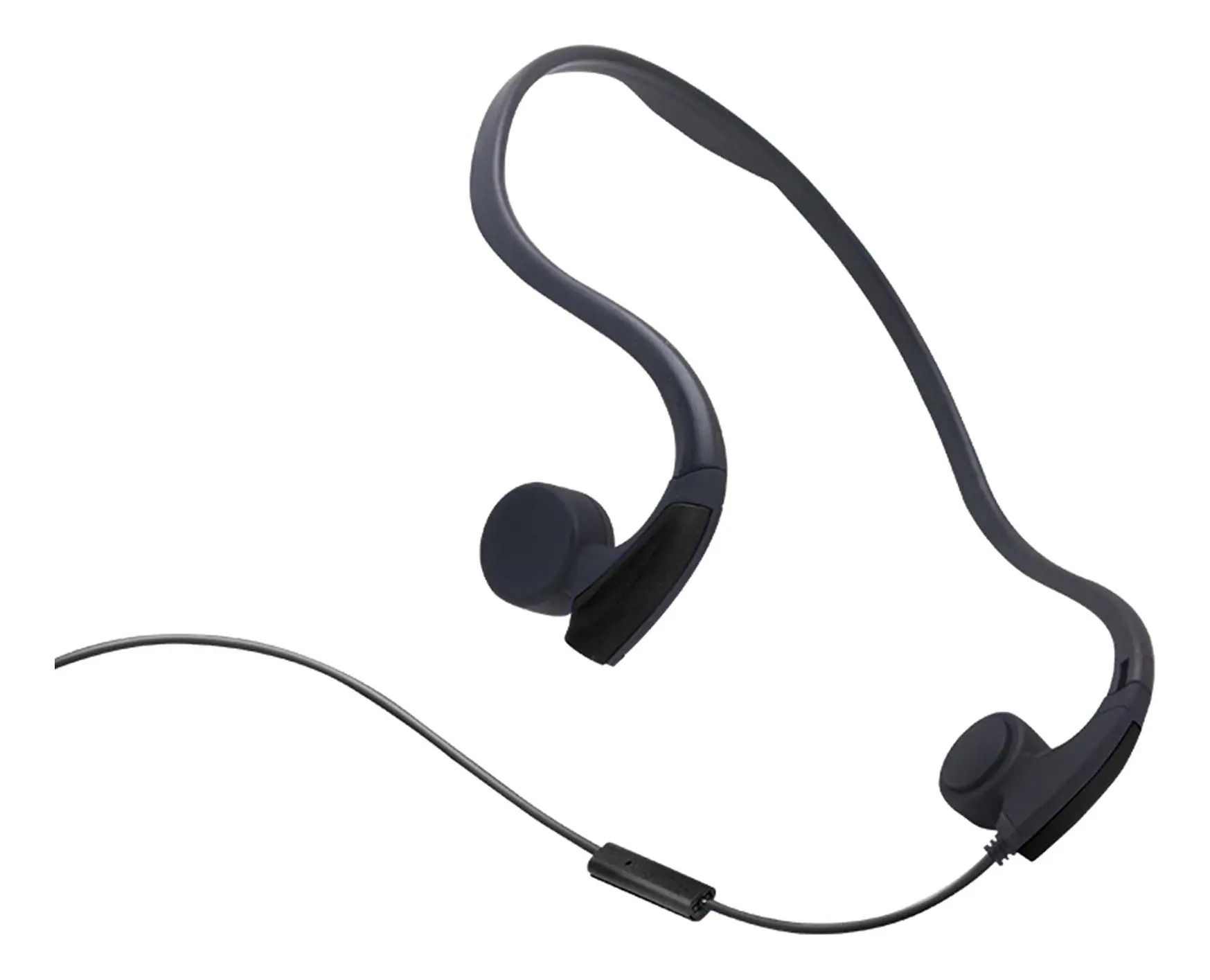 Fone De Ouvido Com Fio De Condução Óssea Controle De Voz - Imagem 9