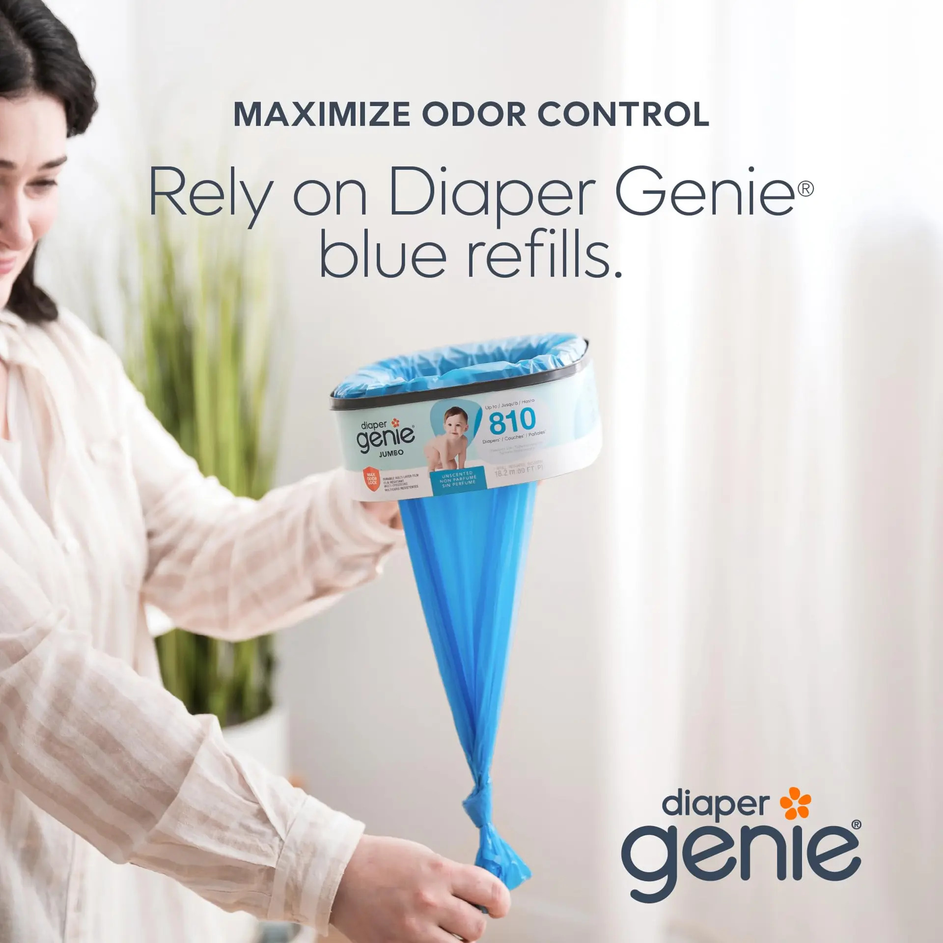 Refil Quadrado Diaper Genie Jumbo+ Para Baldes Diaper Genie - Imagem 2