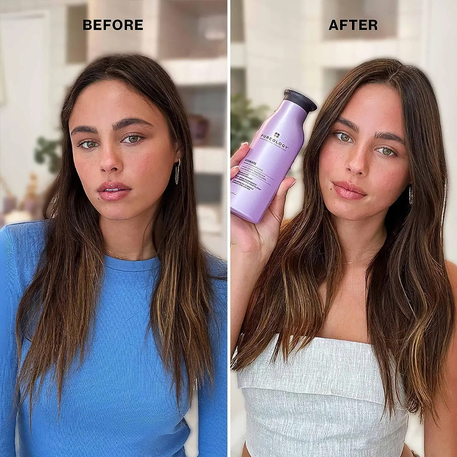 Shampoo Pureology Hydrate Hidratante 266ml Tratado Com Cor - Imagem 9