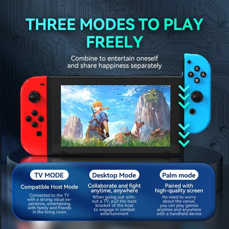 Controles Sem Fio Compatíveis Com Switch Vermelho - Imagem 6