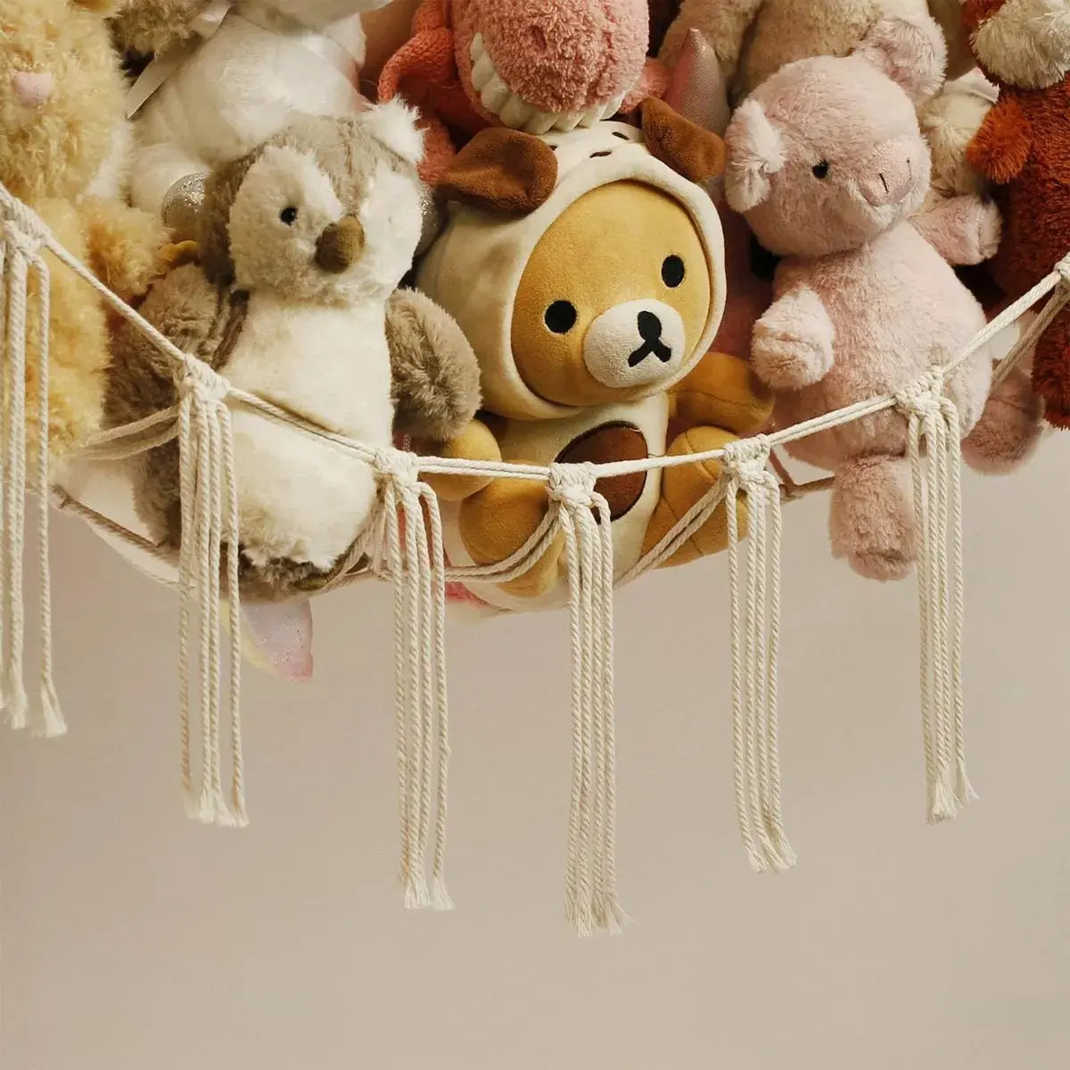 Organizador De Brinquedos De Pelúcia Para Bebês Crema 1 - Imagem 6