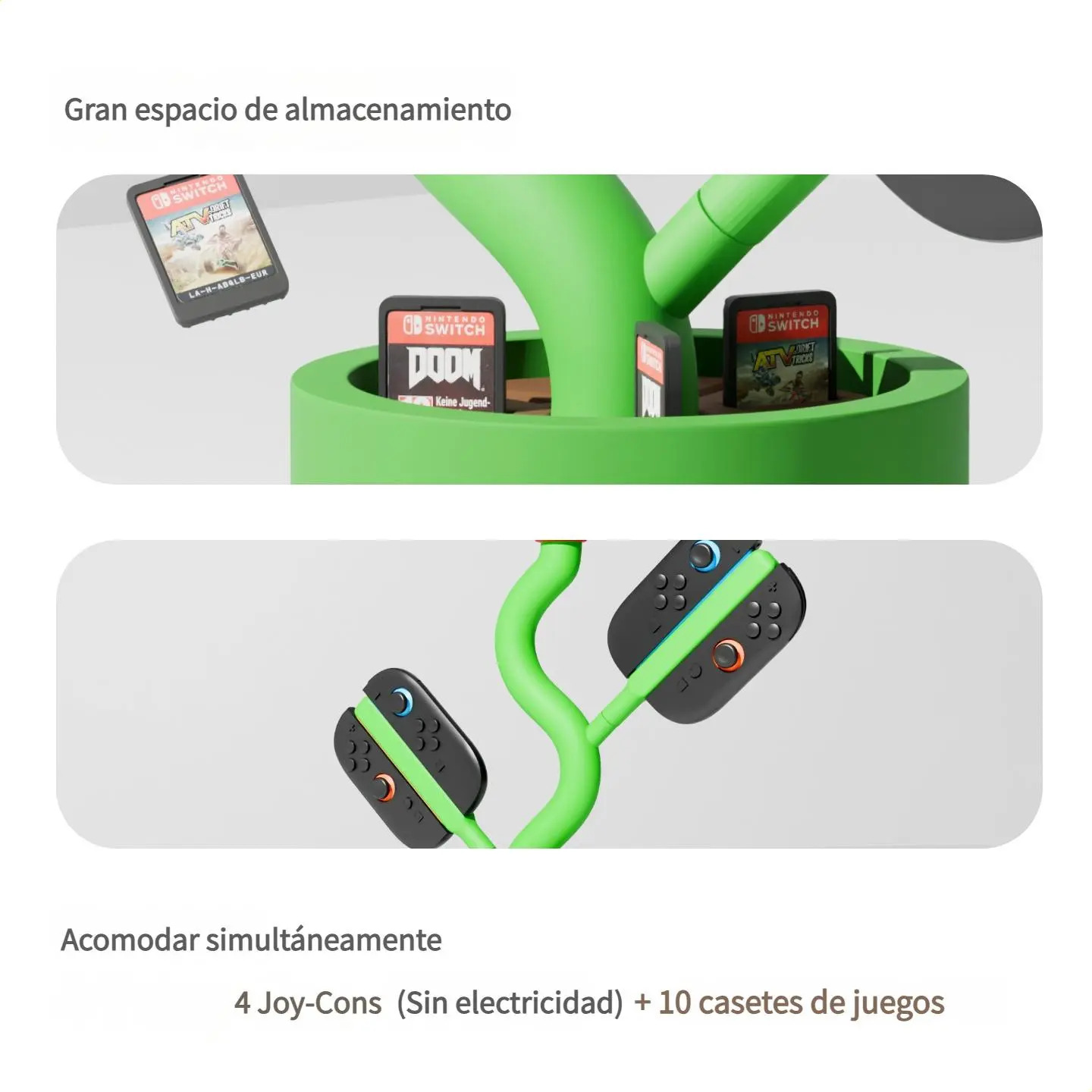 Charging Stand For Ns2 Piranha Plant Shape Projection - Imagem 4