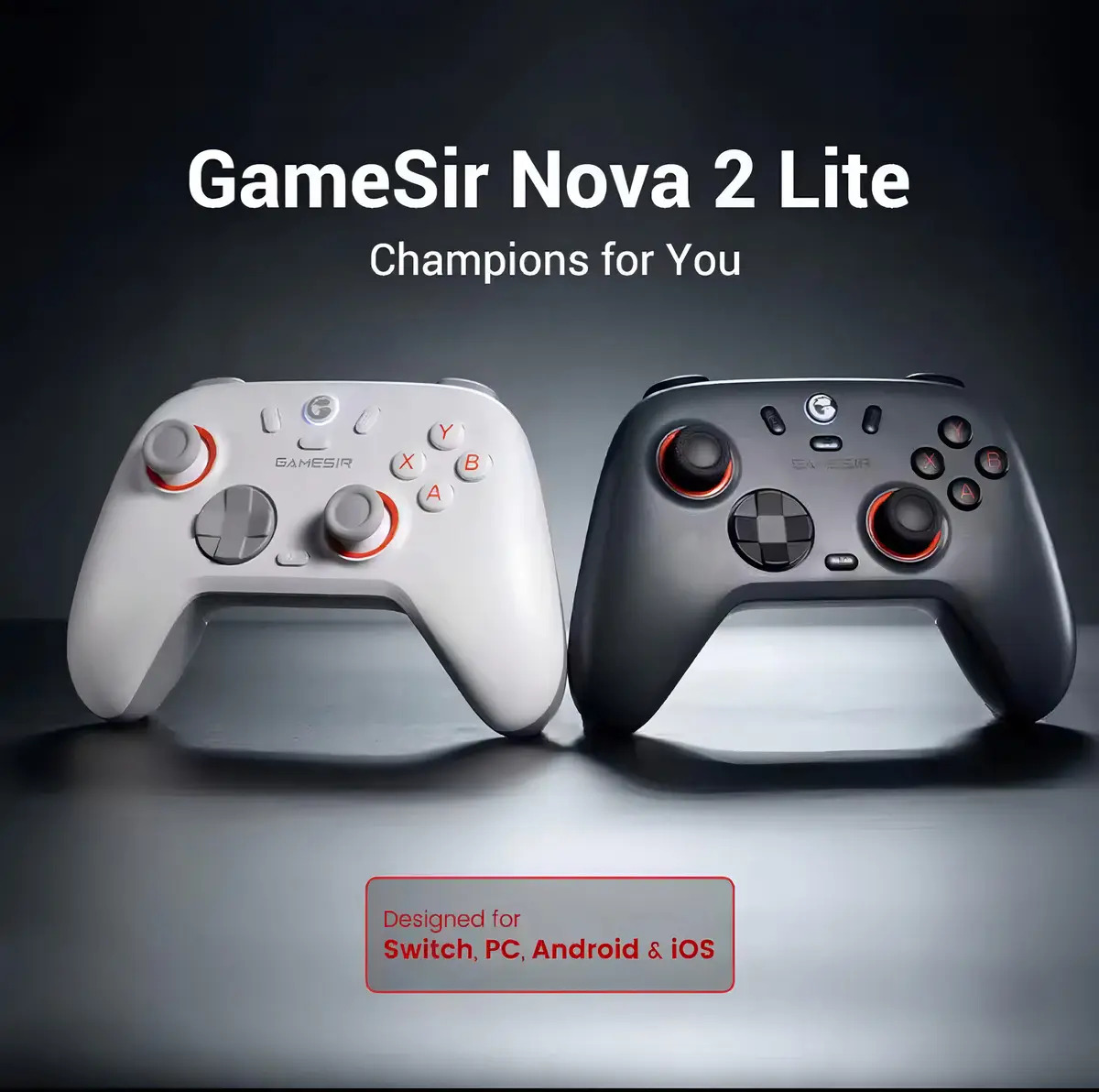 Controlador de jogos sem fio Gamesir Nova 2 Lite - preto - Imagem 2