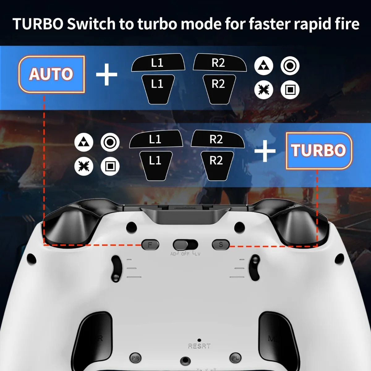Controlador Wireless Nbcp W-1 Para Ps5 Ps5 Pro Slim E Pc - Imagem 4