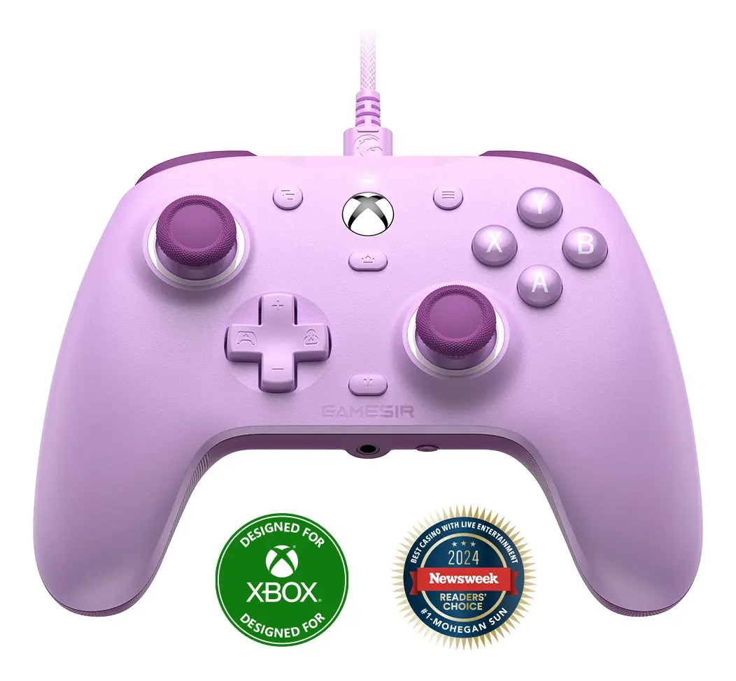 Controle GameSir G7 SE com Fio para Xbox One Series S X PC Hall Effect Botões Mecânicos Cor Roxa - Imagem 9