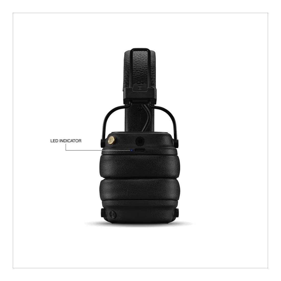 Fones De Ouvido Supra-aurais Bluetooth Marshall Major V Preto - Imagem 8