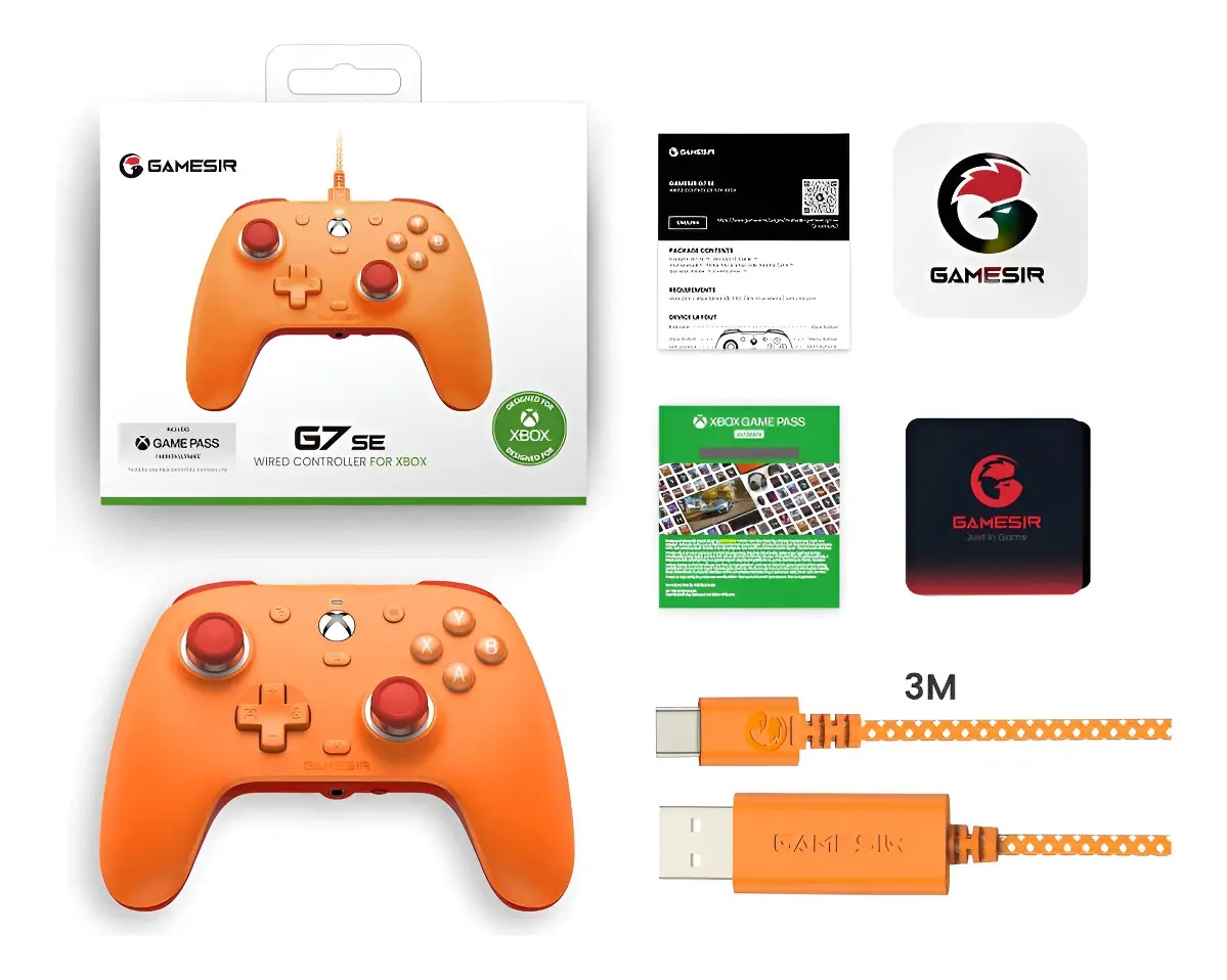 Controlador com fio Gamesir G7 SE para PC/Xbox One Orange - Imagem 10